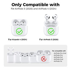 AhaStyle 1 Pair For AirPods 5 / 4 Silicone C...