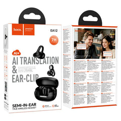 hoco EA12 Clip-on Smart AI Bluetooth Earphone