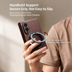 QIALINO Rotating Holder Genuine Leather Flip...