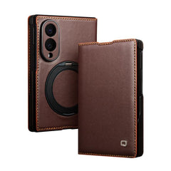 QIALINO Rotating Holder Genuine Leather Flip...