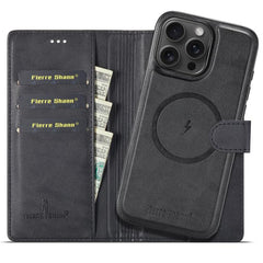 Fierre Shann Oil Wax RFID Funda magnética de...