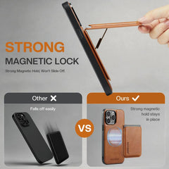 Fierre Shann Oil Wax Vegan Leather Magnetic ...