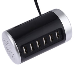 Adaptador de corriente de estación de carga con 6 puertos USB XLD4 30W, enchufe de EE. UU.