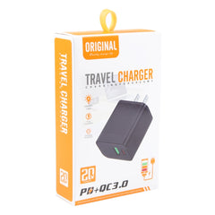 PD 20W USB-C/Type-C+QC 3.0 Puertos USB Carga...