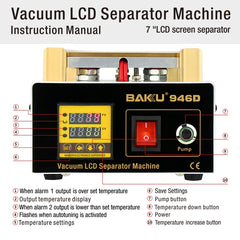 BAKU BK-946D 200W Máquina separadora de pane...