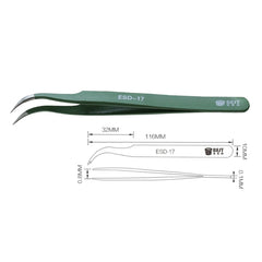 MEJORES pinzas de acero inoxidable ESD antie...