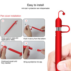 Apple Pen Cover Funda protectora antipérdida para Apple Pencil
