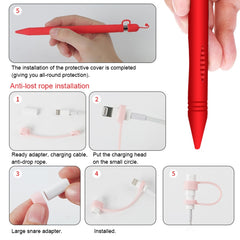 Apple Pen Cover Funda protectora antipérdida para Apple Pencil