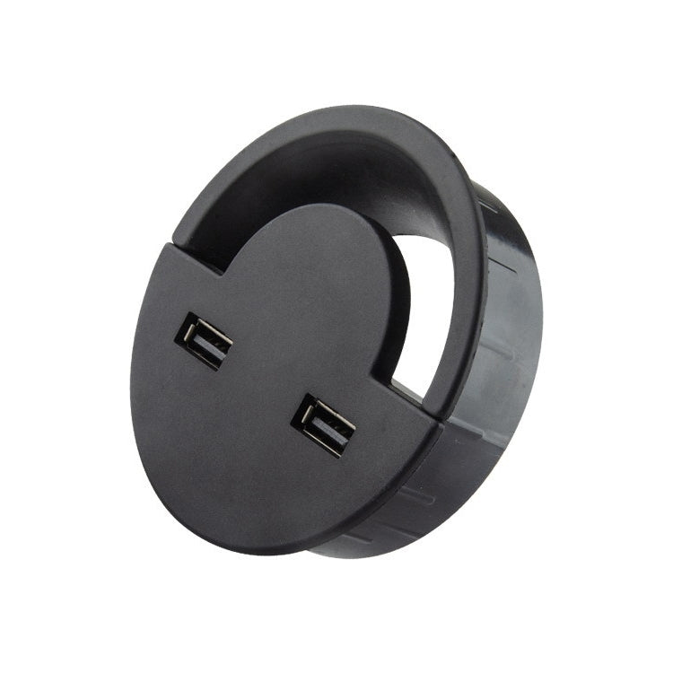 Toma de escritorio de 80 mm Cable USB Cubier...