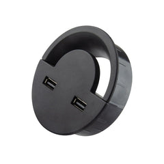 Toma de escritorio de 80 mm Cable USB Cubier...
