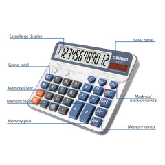 OSALO OS-6815 Calculadora de escritorio de 1...