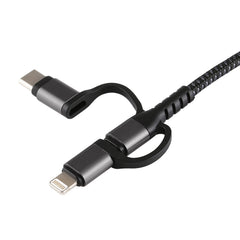 Cable Micro USB 3 en 1 + USB-C / Tipo-C + 8 pines a HDMI HDTV