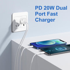 Adaptador de cargador rápido de doble puerto...
