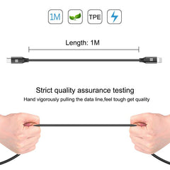 Cable de carga OTG de tipo C a 8 pines, longitud del cable: 1 m