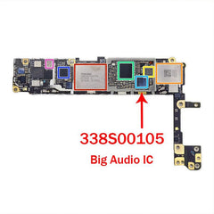 Circuito integrado de audio grande 338S00105...