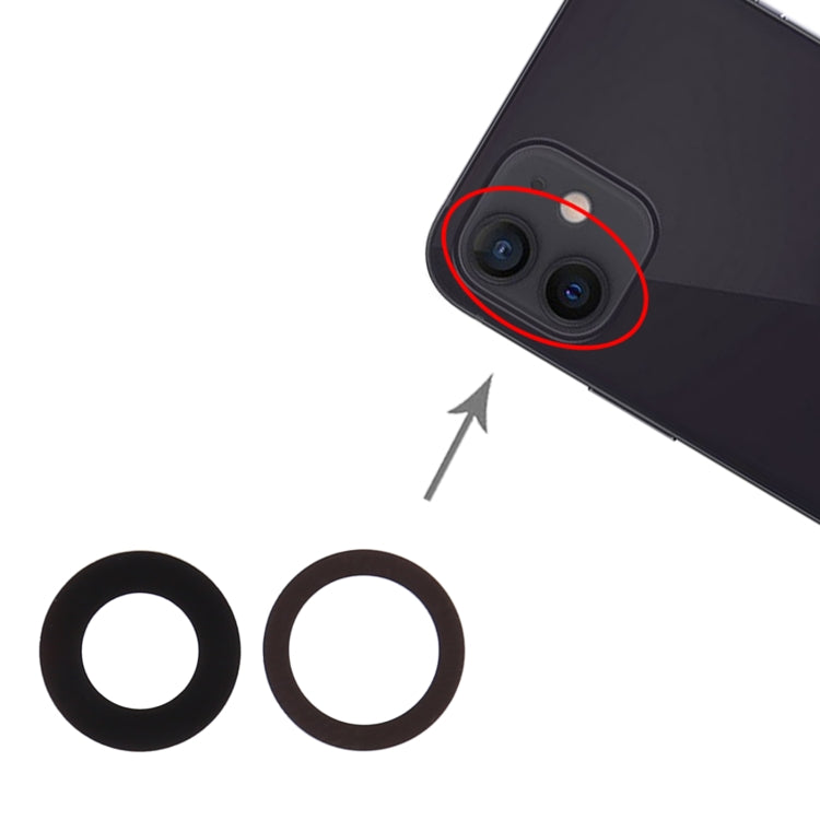 Lente de cámara trasera para iPhone 12      ...