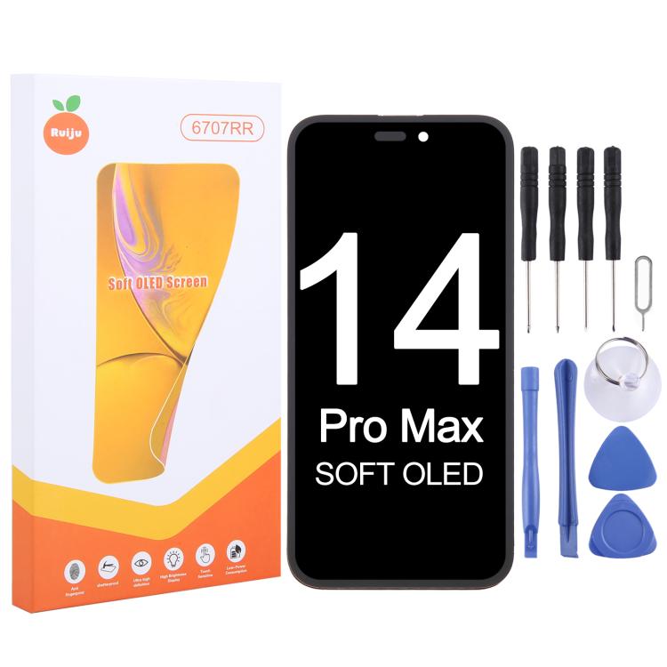 Ruiju Soft OLED Screen For iPhone 14 Pro Max...