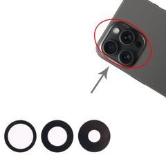 Para iPhone 15 Pro Lente de cámara trasera 3...