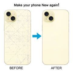 Tapa trasera de batería para iPhone 15 con t...