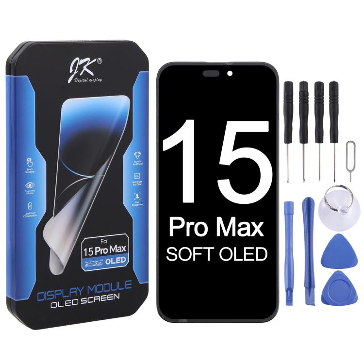 Pantalla LCD OLED JK Soft para iPhone 15 Pro...