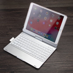 Funda de PU con teclado Bluetooth F102AS para iPad de 10,2 pulgadas