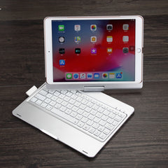 Funda de PU con teclado Bluetooth F102AS para iPad de 10,2 pulgadas