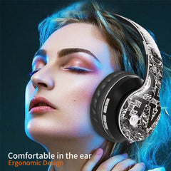 B1 Graffiti Pattern Auriculares inalámbricos Bluetooth V5.0