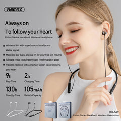REMAX RB-S29 Auricular inalámbrico con banda para el cuello y memoria