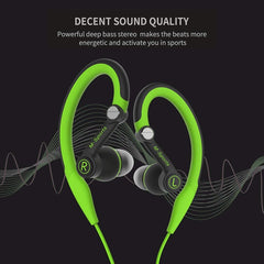 Mucro MB-232 Auriculares estéreo con cable y gancho para la oreja deportivos internos