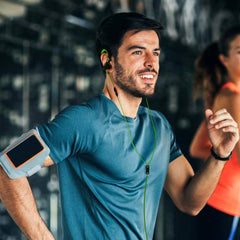 Mucro MB-232 Auriculares estéreo con cable y gancho para la oreja deportivos internos