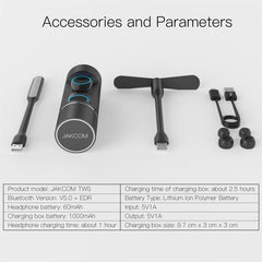 JAKCOM TWS Auriculares Bluetooth inalámbricos impermeables