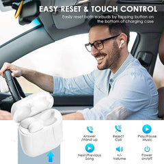 Auricular Bluetooth i12 TWS con caja de carg...