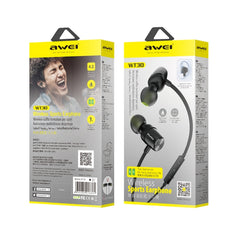 Awei WT30 Auriculares Bluetooth inalámbricos deportivos impermeables