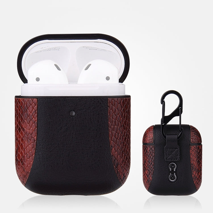 Funda protectora de cuero a prueba de golpes para Apple AirPods 1/2