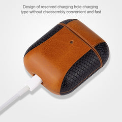 Funda protectora de cuero a prueba de golpes para Apple AirPods 1/2