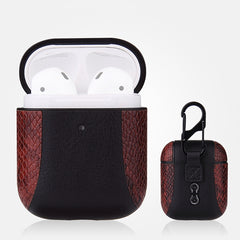 Funda protectora de cuero a prueba de golpes para Apple AirPods 1/2