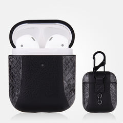 Funda protectora de cuero a prueba de golpes para Apple AirPods 1/2