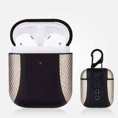 Funda protectora de cuero a prueba de golpes para Apple AirPods 1/2