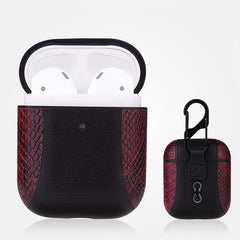 Funda protectora de cuero a prueba de golpes para Apple AirPods 1/2
