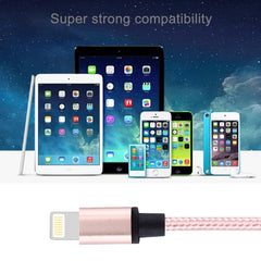Cable de datos de carga tejido de 1 m de 8 pines a USB 2.0