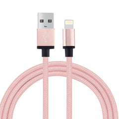 Cable de datos de carga tejido de 1 m de 8 pines a USB 2.0