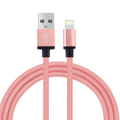 Cable de datos de carga tejido de 1 m de 8 pines a USB 2.0