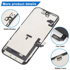 Pantalla LCD HD+ Incell para iPhone 16 con d...