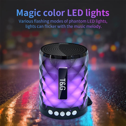 T&G TG155 Altavoz Bluetooth Inalámbrico con Luces de Colores