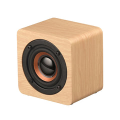 Q1 Mini Altavoz Bluetooth Inalámbrico Mega Bass Portátil de Madera