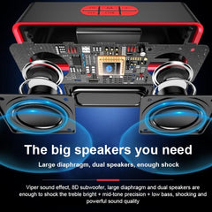 SC211 Altavoz Bluetooth inalámbrico con subwoofer portátil