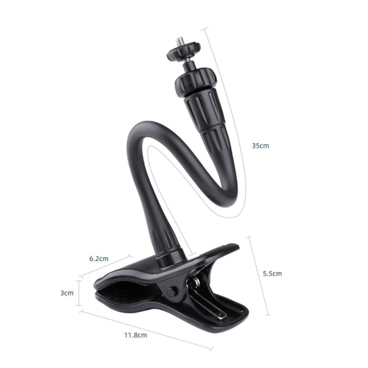 Soporte para cámara de acción de escritorio con brazo flexible