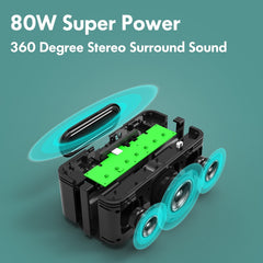 XDOBO X8 Plus 80W Altavoz Bluetooth inalámbr...