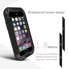 Potente carcasa de metal a prueba de polvo y golpes para iPhone 7