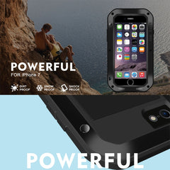 Potente carcasa de metal a prueba de polvo y golpes para iPhone 7